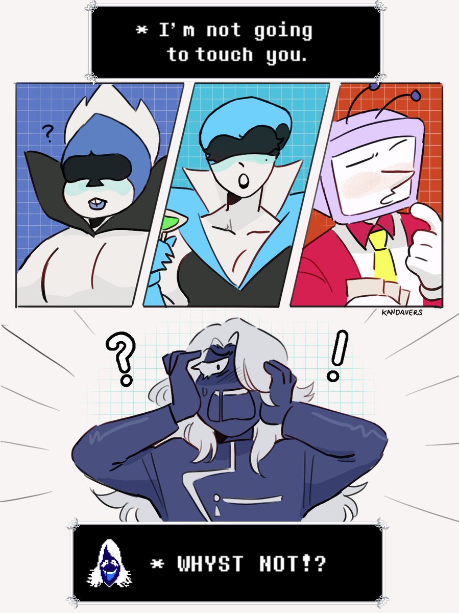 kandavers's tweet image. me when i sleep my way to the top 
#DELTARUNE #rouxlskaard