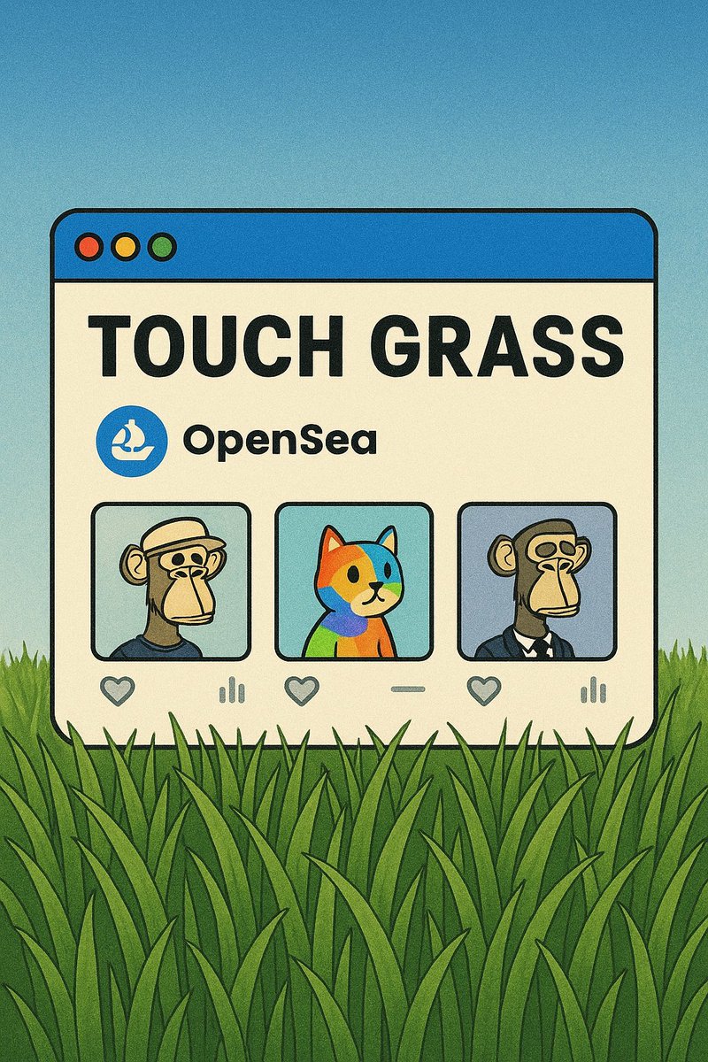 Relax and grind XP on Opensea. XP never sleeps!

#openseatouchgrass