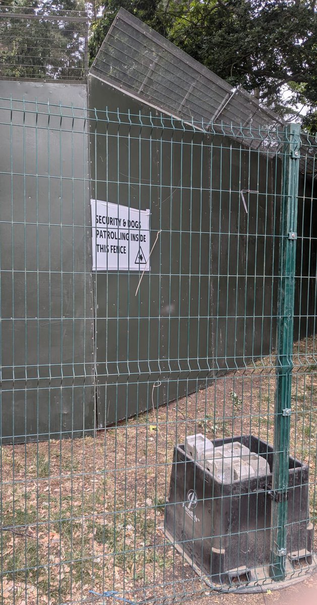 Haringey Tree Protectors (@justplanenews) on Twitter photo 🧵Finsbury Park is stolen for 47 days every summer <a href="/FRfestivals/">Festival Republic</a> <a href="/WirelessFest/">Wireless Festival</a> <a href="/krankbrother/">krankbrother</a> While prison fences go up & trees are caged in, suffocated by weight on their roots, people inside enjoy the music. But at what cost? Yearly our park's ecology degrades, never recovers .. 🧵Finsbury Park is stolen for 47 days every summer <a href="/FRfestivals/">Festival Republic</a> <a href="/WirelessFest/">Wireless Festival</a> <a href="/krankbrother/">krankbrother</a> While prison fences go up & trees are caged in, suffocated by weight on their roots, people inside enjoy the music. But at what cost? Yearly our park's ecology degrades, never recovers ..