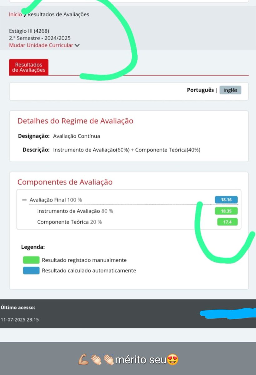 Foram horas intensivas a trabalhar num relatório que estava estruturado para incumprimento de parâmetros de avaliação, disto passou para uma avaliação de 17,4 valores.
Record: 19h de trabalho cegueta. Resultado: mais uma aluna feliz.