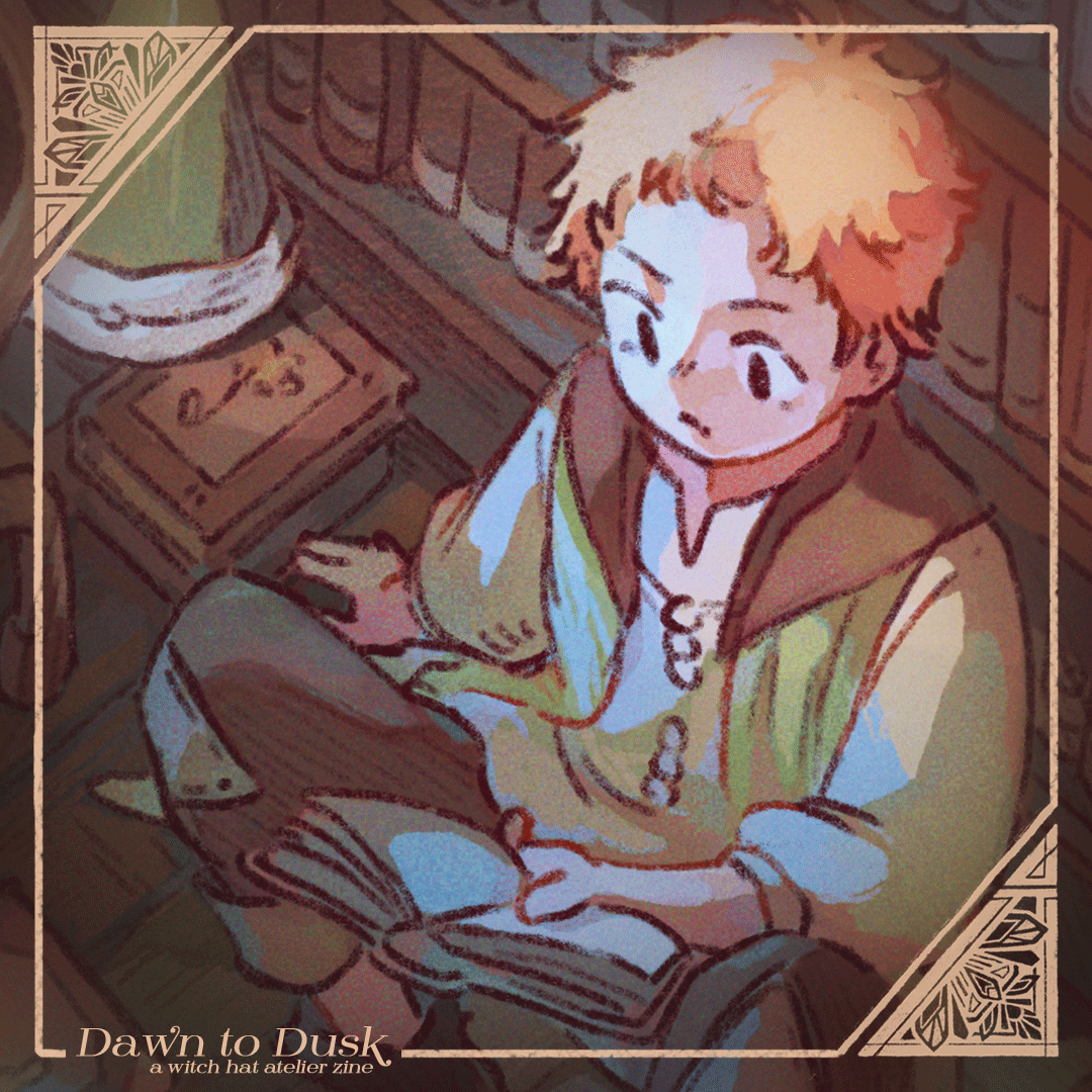 DawnToDuskZine's tweet image. — Page Preview 🌑
Here's a preview of one of the zine's pages created by @poqu_a_doodle !
Preorders are open until 7/23, link in our bio! ✨
#Δ帽子 #witchhatatelier