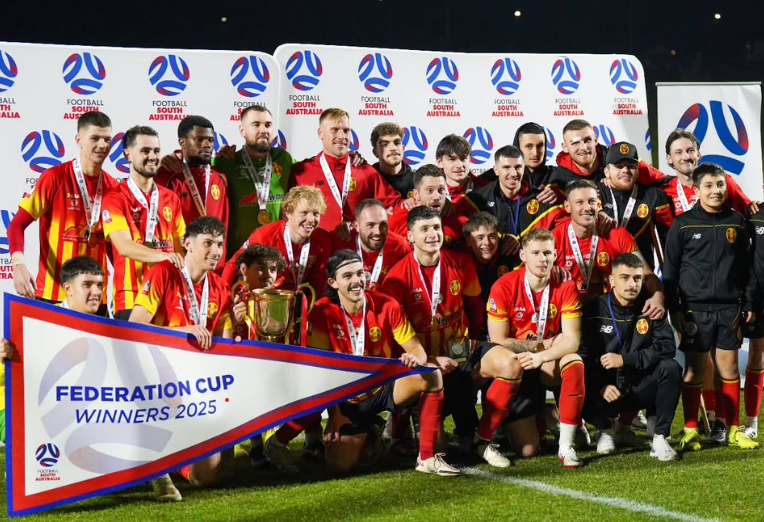 NE_MetroStars's tweet image. Introducing your 2025 South Australian Federation Cup CHAMPIONS!

📸 @Pagonis98 

#CupFinals #FederationCup #MetroStars