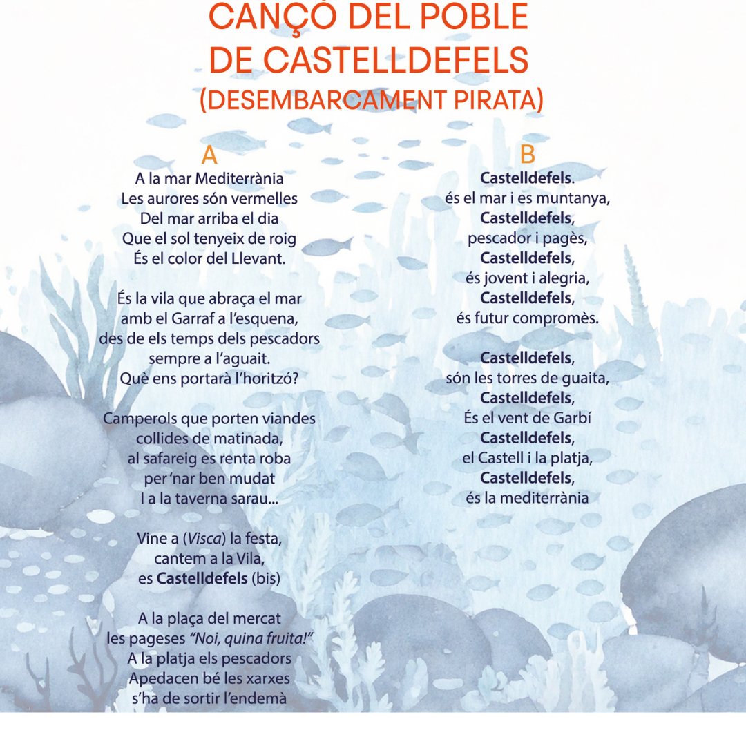 Programa Sábado 12 de julio  - Desembarco pirata y mercat del mar castelldefels.org/es/servicios/c…