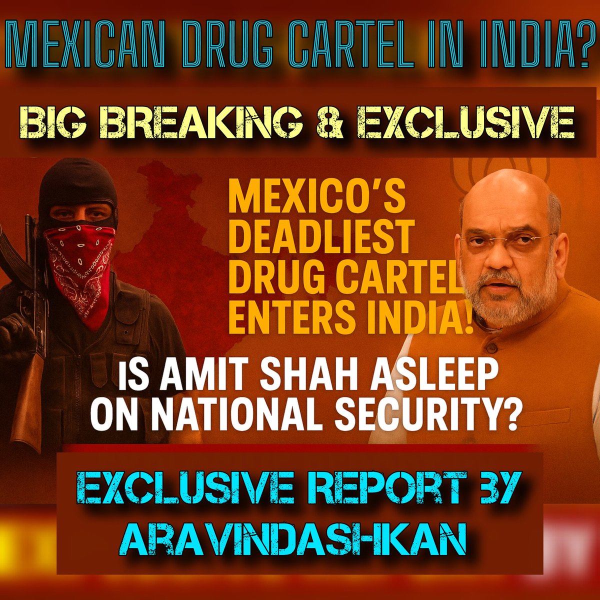 We Dravidians (@wedravidians) on Twitter photo 🔥 BIG BREAKING & EXCLUSIVE 🔥
Mexico’s Deadliest Drug Cartel Enters India!
Is Amit Shah Asleep on National Security?
Explosive Report by Thiru. Aravindashkan <a href="/RealAravind36/">Aravindakshan B R</a>
Follow 🧵 👇🏾👇🏾👇🏾👇🏾
Loading... 🔥 BIG BREAKING & EXCLUSIVE 🔥
Mexico’s Deadliest Drug Cartel Enters India!
Is Amit Shah Asleep on National Security?
Explosive Report by Thiru. Aravindashkan <a href="/RealAravind36/">Aravindakshan B R</a>
Follow 🧵 👇🏾👇🏾👇🏾👇🏾
Loading...