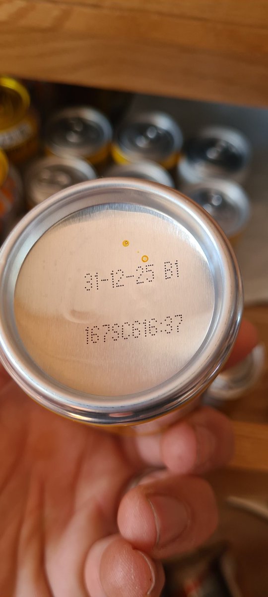 ArcCraig's tweet photo. @SchweppesGB should I be worried?  6/12 slimline tonics seem to be bursting out of the can?  They were like this as I removed them from the box. https://t.co/XnBjWvmuDR