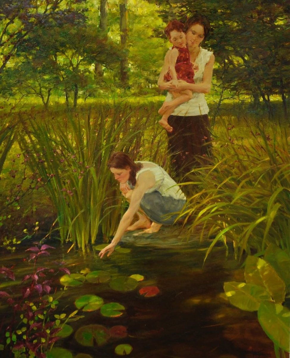 franch_laura's tweet photo. Os propongo un paseo por el trabajo de un maestro del realismo clásico contemporáneo: David Hettinger (Aurora, Illinois, EEUU, 1950). Sus deliciosas pinturas, protagonizadas por figuras femeninas, capturan la esencia de la vida, las conexiones humanas y el ¡verano! 

👇🏻 Hilo. https://t.co/zaDzxnmk0S
