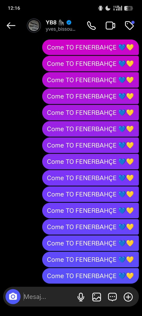 Görev tamam cevap bekleniyor💙💛

#Fenerbahçe #BissoumaFenere #Bissouma