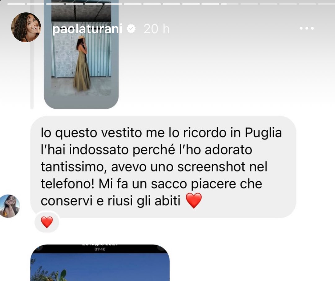 Mi fa un sacco piacere che conservi e riusi gli abiti