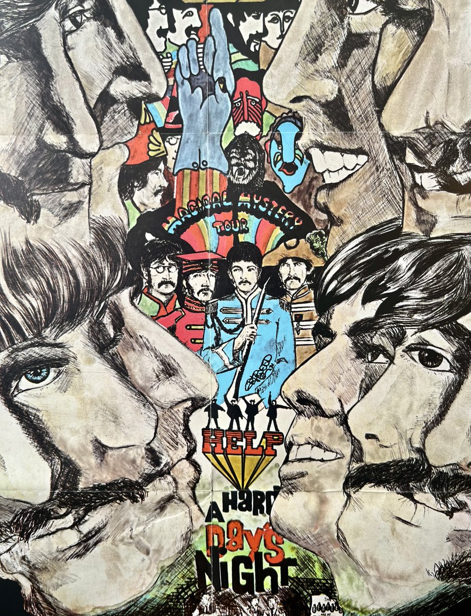 1971 Official Beatles Fan Club poster, The Apple Tree (detail). The poster was sent out to members of the USA Fan Club. Designed by Patti Randall