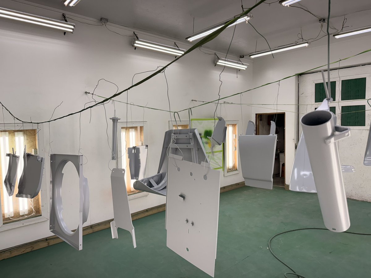 ScanlanTractor's tweet image. Got the sheet metal stripped and in epoxy primer on the 2510 also getting  some paint on some other part