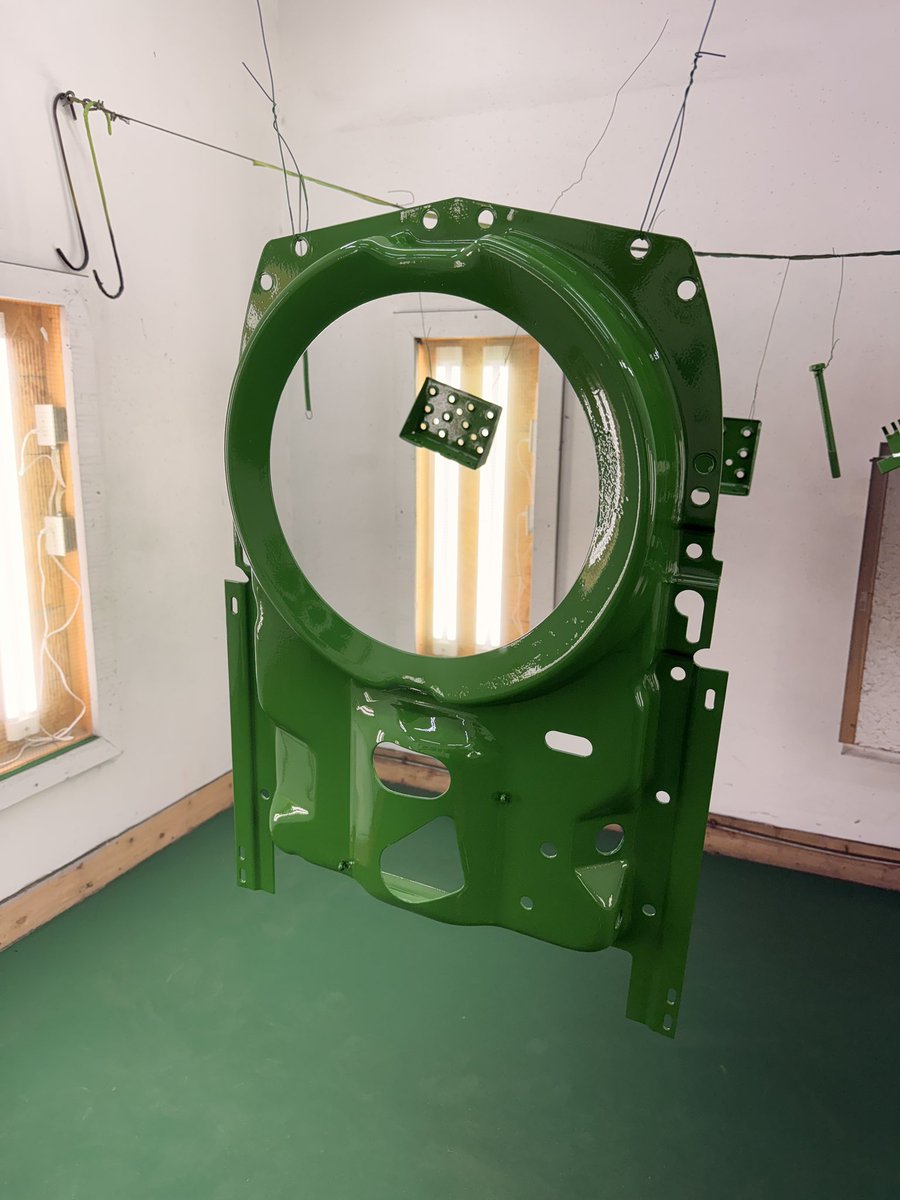 ScanlanTractor's tweet image. Got the sheet metal stripped and in epoxy primer on the 2510 also getting  some paint on some other part