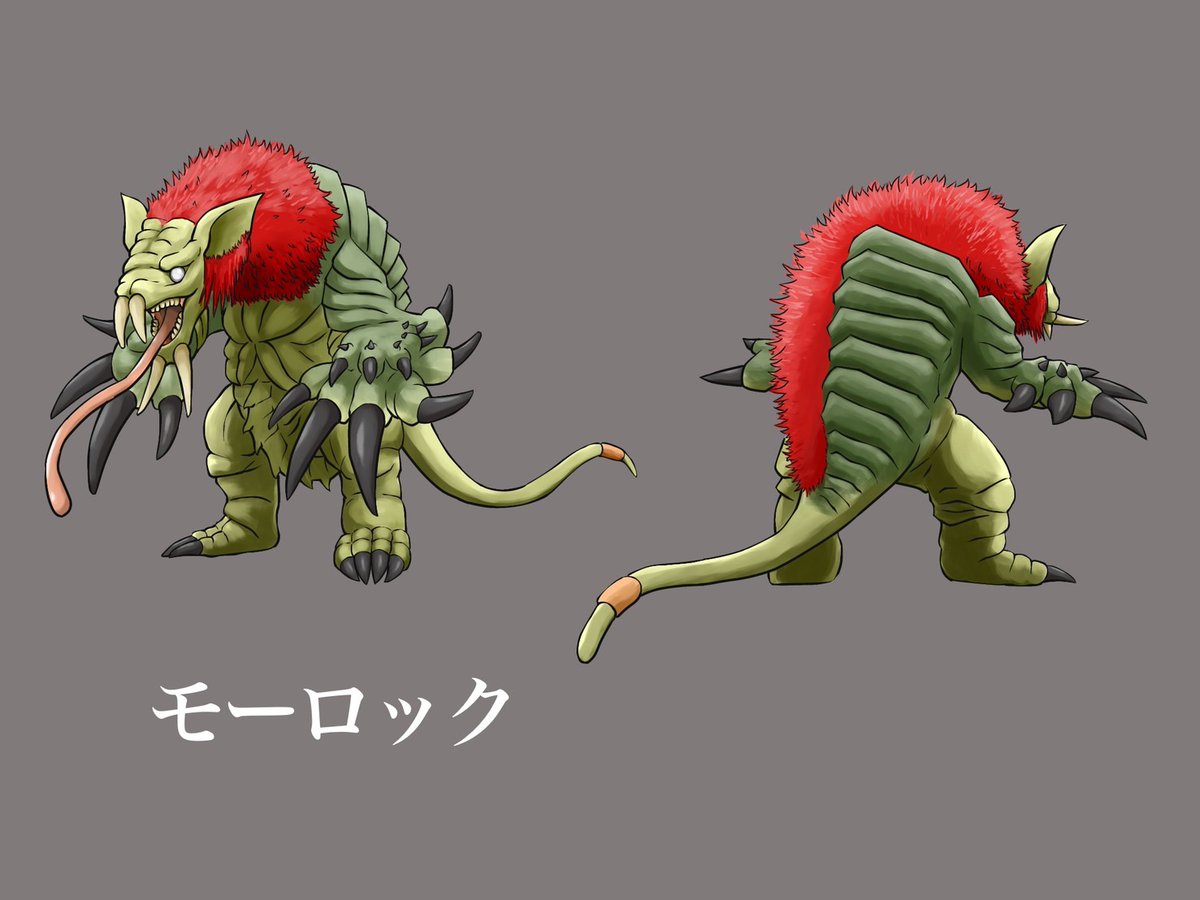 ZAGAF56376's tweet image. #怪獣創世記アークオデッセイ
#オリジナル怪獣
#怪獣
#kaiju
#デーモンビースト
【名称】モーロック
【全長】60m
【体重】5万7000t
【種別】デーモンビースト
【初登場回】第16話(syosetu.org/novel/319315/1…)
【デザイン担当】植井ナオ(@AtoZmemories)
【詳細】pixiv.net/artworks/13261…