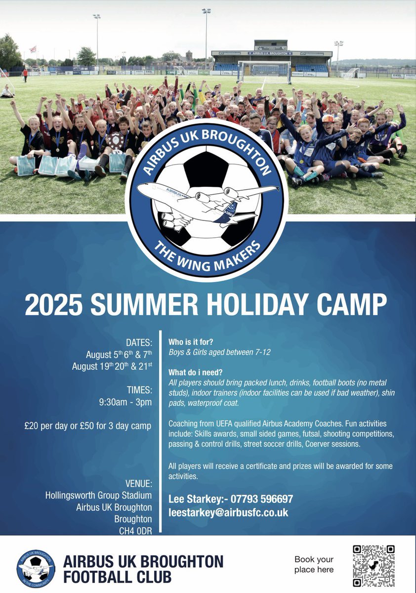 There’s still time to join us for our Summer camps this August, follow the link below 

forms.gle/1Euh8bKnEVLP5T…