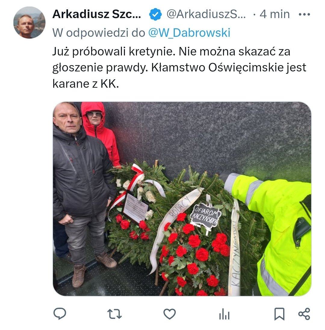 W_Dabrowski's tweet image. Jeny, on jest naprawdę nie teges. Kłamstwo oświęcimskie w Jedwabnem.