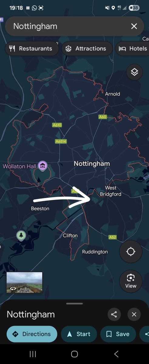 flips1884's tweet image. Want to piss off Forest fans?

 Just call them Notts Forest

They'll try to correct you, but what they don't know is that they are incapable of map reading.

There's only one professional football club inside Nottingham, and it isn't the City Ground

Check the arrow 👍

#CPFC