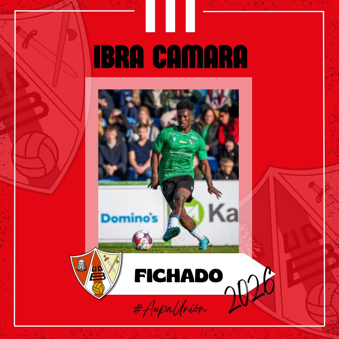 📯 𝐎𝐅𝐈𝐂𝐈𝐀𝐋 

¡Ibra Camara es rojiblanco!

Centrocampista de 29 años con sobrada experiencia en la categoría de Segunda RFEF. Buen conocedor también del fútbol aragonés tras su paso por el CD Teruel y CD Ebro.