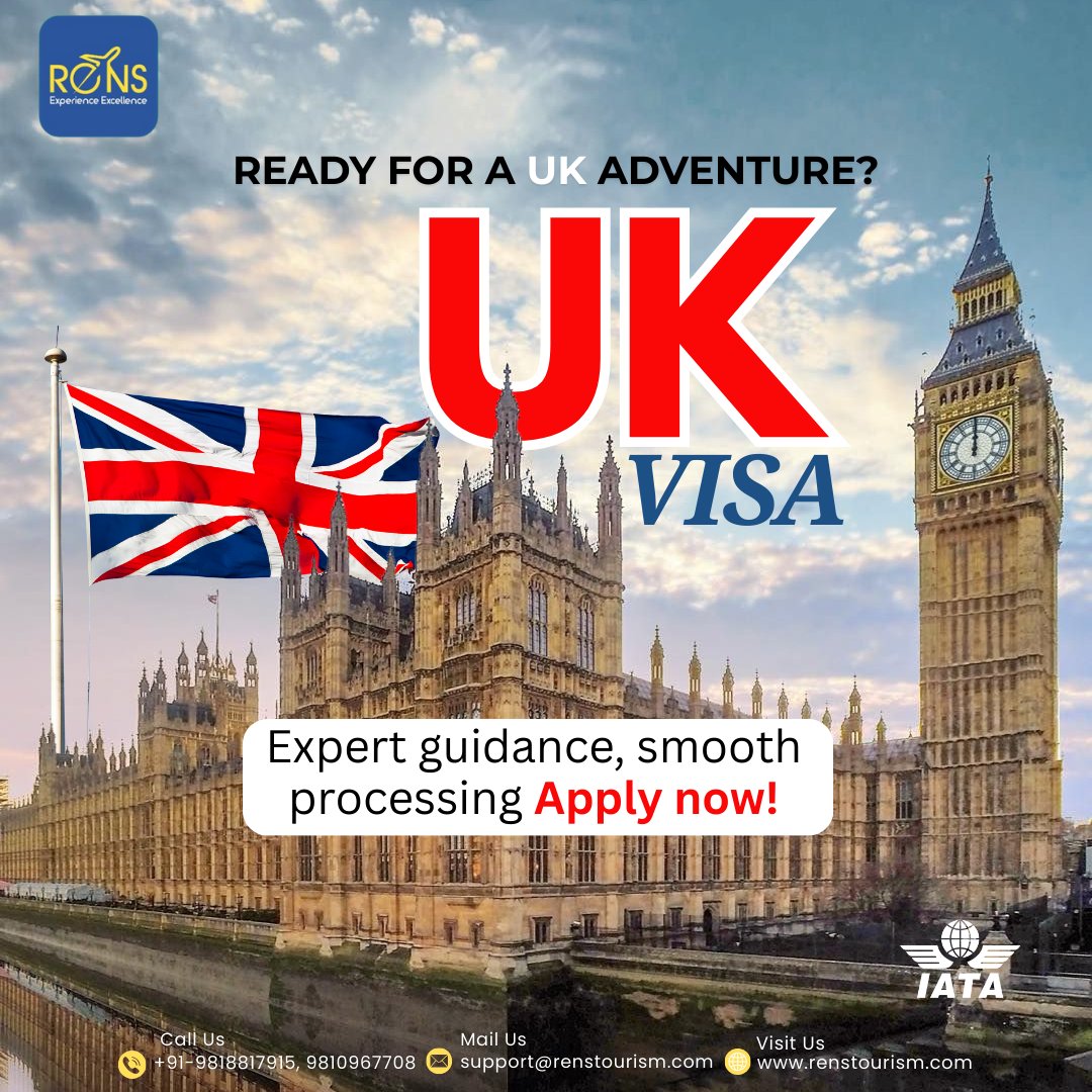 RENS_Tourism's tweet photo. Planning to visit the UK?
Whether it’s for tourism, business, or family – we've got you covered!
✅ Hassle-free documentation
✅ Quick processing
✅ Expert guidance
📞 Contact us today +91-9810967708
📍#UKVisa #VisaServices #TravelToUK #TourismUK #renstourism #VisaConsultant https://t.co/FCpEyhOu3A