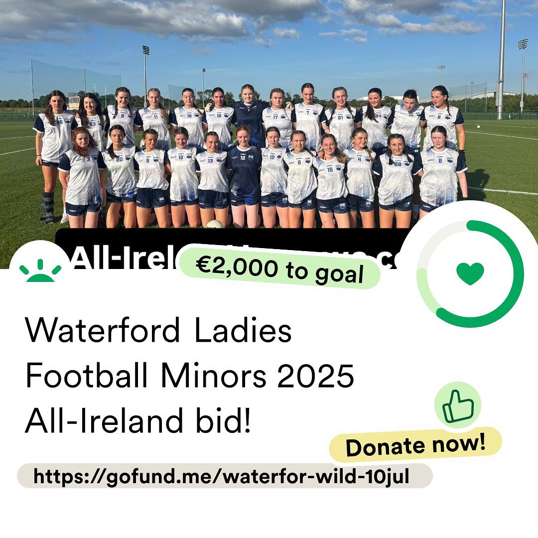 Please share and support our Minors in their All-Ireland Final! gofund.me/36ada94f