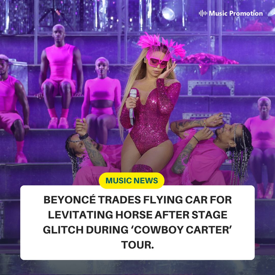 MPCInsights's tweet image. Beyoncé trades flying car for levitating horse after stage glitch on ‘Cowboy Carter’ tour

#Beyoncé #CowboyCarterTour #16Carriages #LevitatingHorse #BeyoncéLive #MercedesBenzStadium #GrammyWinner #QueenBey #BeyHive #LivePerformance #HoustonShow #AtlantaConcert #MusicNews