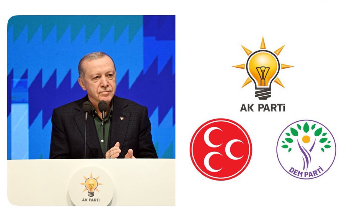 Cumhurbaşkanı Erdoğan: "AK Parti, MHP ve DEM Parti olarak bu yola birlikte yürümeye karar verdik."