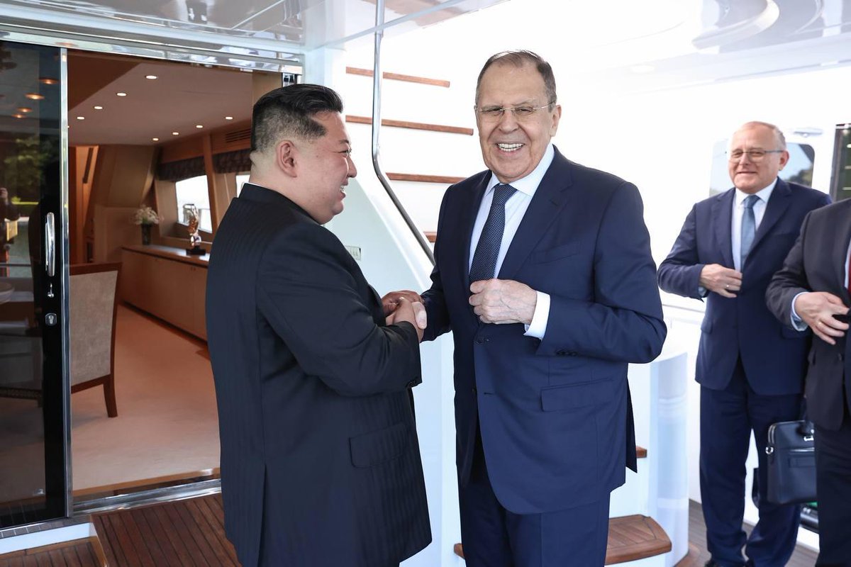 Russian Foreign Minister Lavrov visits North Korea, meets with Kim Jong Un.