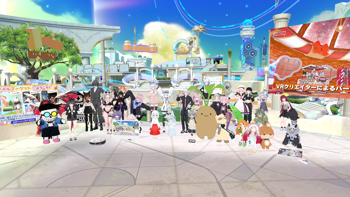 VRCDiscord's tweet image. 本日はVketスタートダッシュお付き合いありがとうございました!
時間的に全部は回れなかったので明日13日(日) 13時~より残りを回っていきます!
#Vket #VRCJP #ジェイプラ