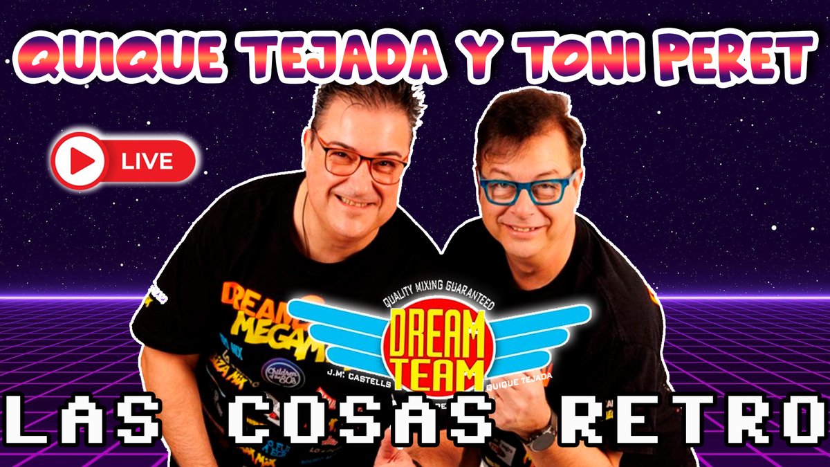 LasCosasRetro's tweet image. Ya tienes disponible, en formato podcast, la entrevista que tuvimos en directo con el DREAM TEAM @toniperet y @qtejada.
Elije tu plataforma favorita:
Spotify: open.spotify.com/episode/6xrZ5r…
iVoox: go.ivoox.com/rf/152797115