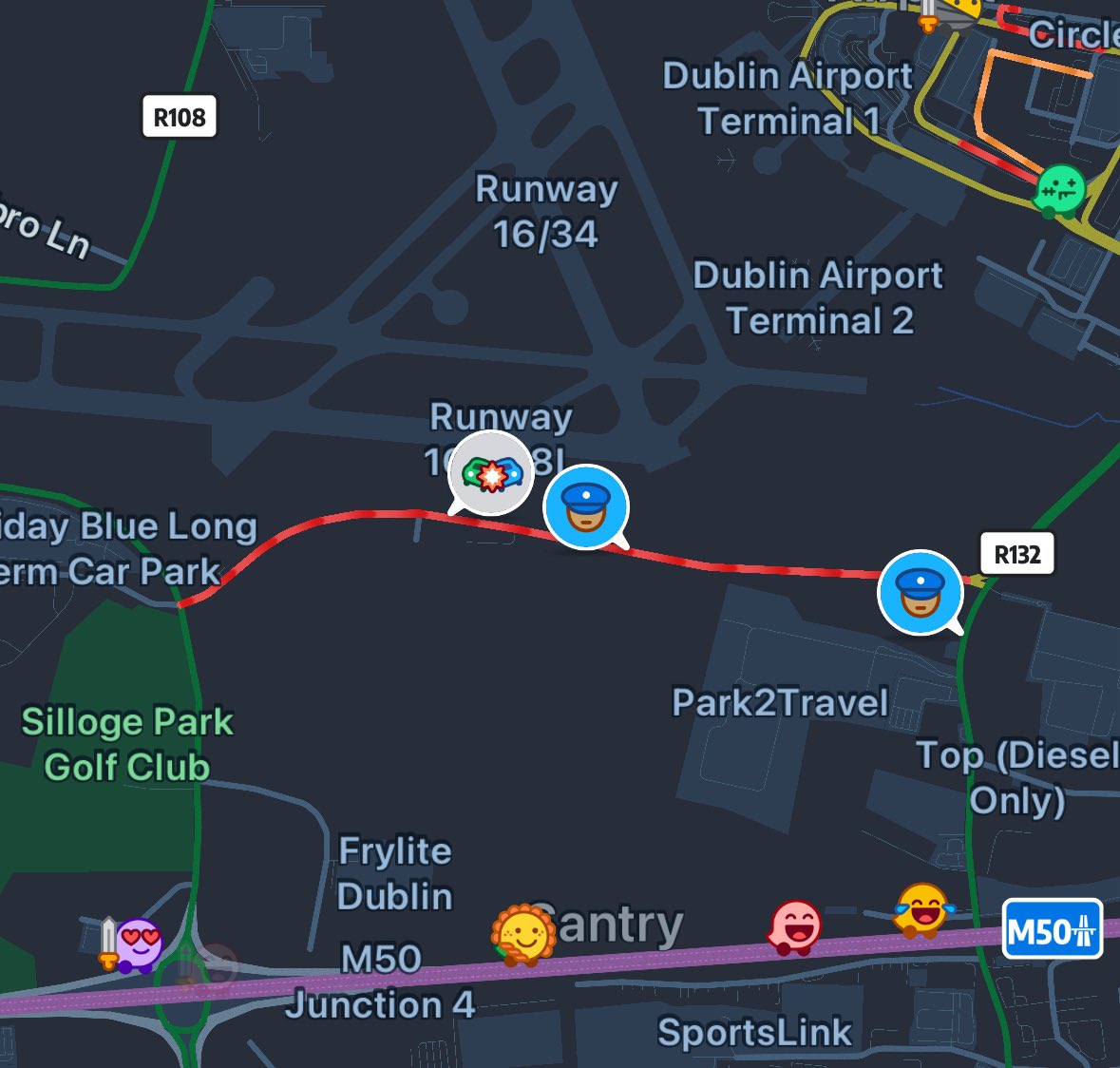 🚗⚠️ Due to an RTC on The Old Airport Road, the Old Airport Road will remain shut for a number of hours. 

Diversions in place

This may affect accessibility to the Mound.