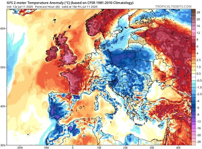 extremetemps's tweet image. EXCEPTIONAL HEAT IN RUSSIA
Record hot nights with Mins up to 28C and tropical nights inside the ArcticS at 69N latitude!

Some High Tmins records
22.9 Kasira
22.3 Rtiscevo
22.3 Pavelec
22.1 Belinski
21.1 Posheon
20.7 Ljuban
20 Gagarin
19.4 Yanikoski 68N

26.8 Furmanovo KAZAKHSTAN
