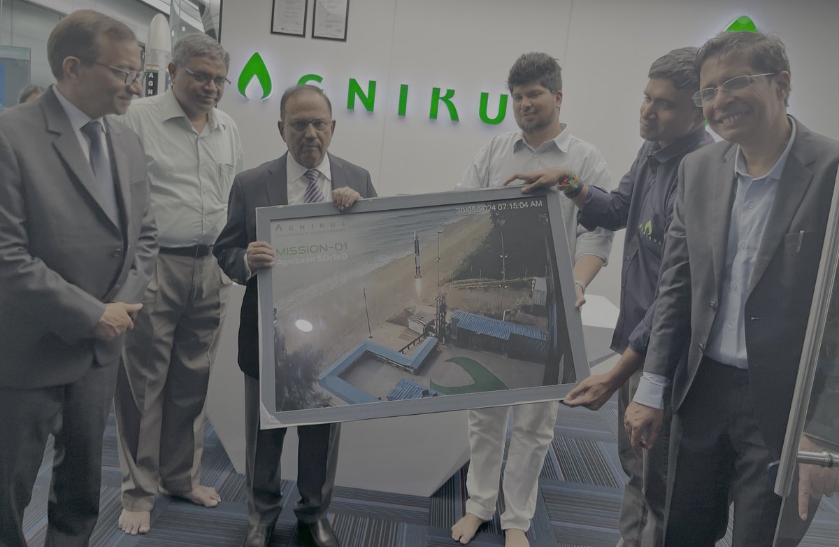 AgnikulCosmos's tweet image. Humbled to host Shri. Ajit Doval, National Security Advisor of India, at Rocket Factory – 1. 🚀
It was a great opportunity to walk him through our facility and demonstrate our patented additive manufacturing capabilities. Truly honoured to play a part in shaping the nation’s…