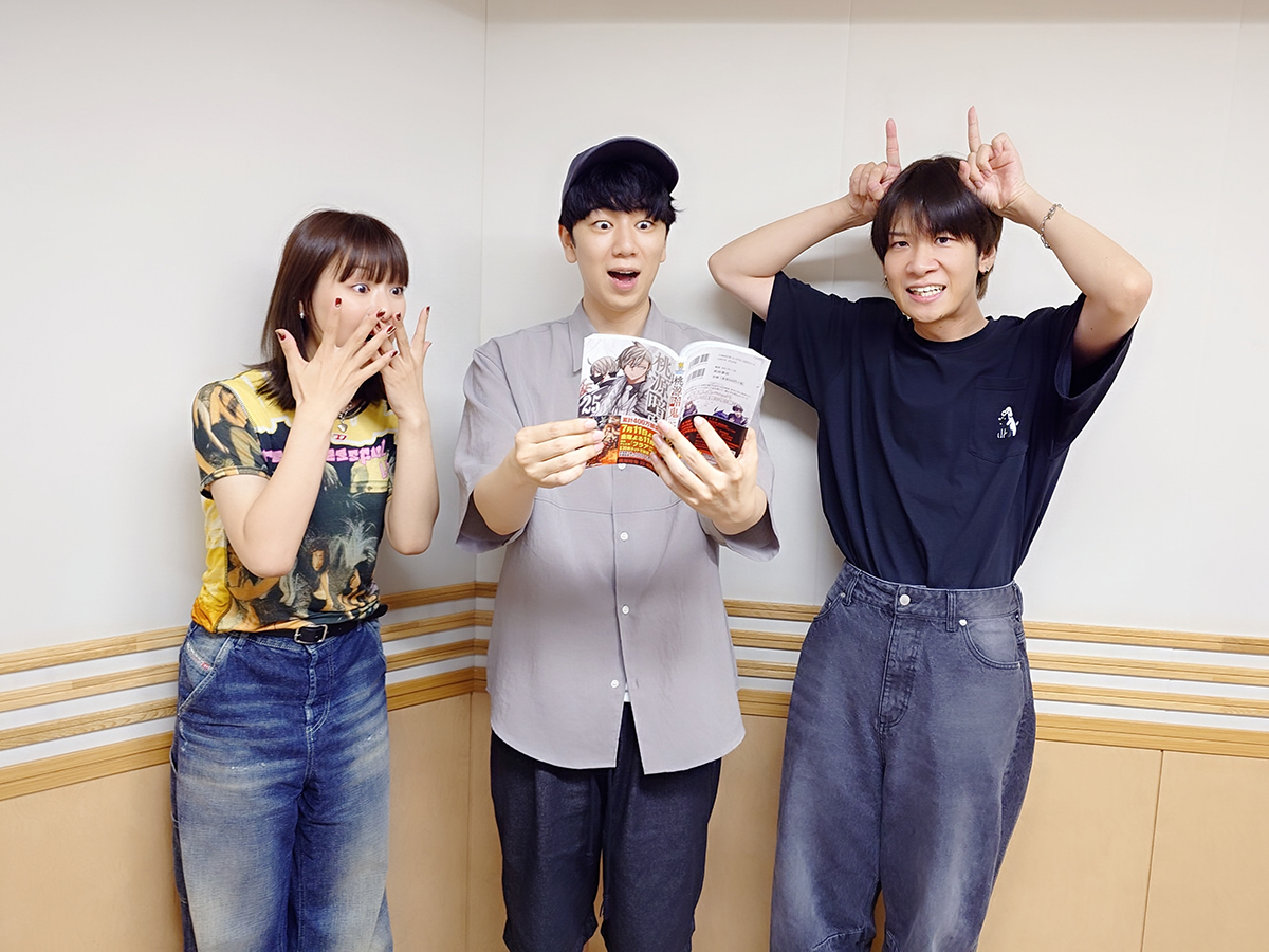 akita_joqr's tweet image. 週刊秋田書店 ラジオ編集部
2週に渡って西山宏太朗さんをゲストにお届けしました📻
TVアニメ『#桃源暗鬼』は好評放送中🍑👹
原作コミックス最新25巻は8日に発売したばかりです📖
🎞️tougenanki-anime.com
#週刊秋ラジ #agson
