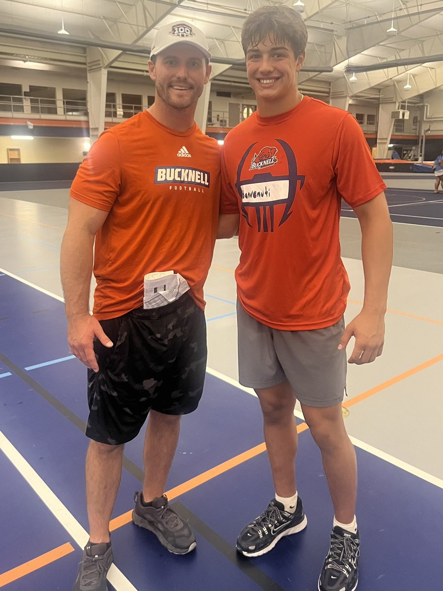 Dante Benvenuti (@dante_benvenuti) on Twitter photo Great camp <a href="/Bucknell_FB/">Bucknell Football</a>. The weather created some adversity but in the end I learned & improved. Clocked a 4.56 (40). Thank you to Coach Pearson! I appreciate you looking out for me. Also, thank you to <a href="/DaveCecchini/">Dave Cecchini</a>, <a href="/CoachCos16/">Sam Costantino</a>, <a href="/CoachMurd40/">Chase Murdock</a>, <a href="/Coach_Bowers/">Chris Bowers</a> and <a href="/McNeilParker/">Coach McNeil Parker</a>. Great camp <a href="/Bucknell_FB/">Bucknell Football</a>. The weather created some adversity but in the end I learned & improved. Clocked a 4.56 (40). Thank you to Coach Pearson! I appreciate you looking out for me. Also, thank you to <a href="/DaveCecchini/">Dave Cecchini</a>, <a href="/CoachCos16/">Sam Costantino</a>, <a href="/CoachMurd40/">Chase Murdock</a>, <a href="/Coach_Bowers/">Chris Bowers</a> and <a href="/McNeilParker/">Coach McNeil Parker</a>.