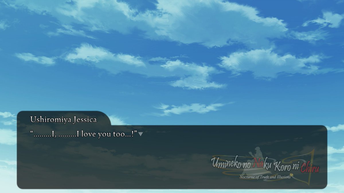 plabebuk's tweet image. FINALLY (ep6 spoilers of umineko)