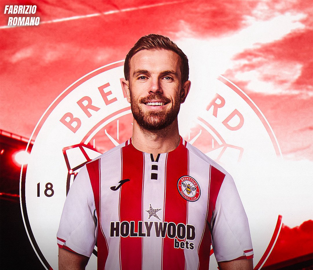 🔴⚪️✍🏻 Jordan Henderson has signed a two-year contract with Brentford — deal completed and official announcement coming soon.