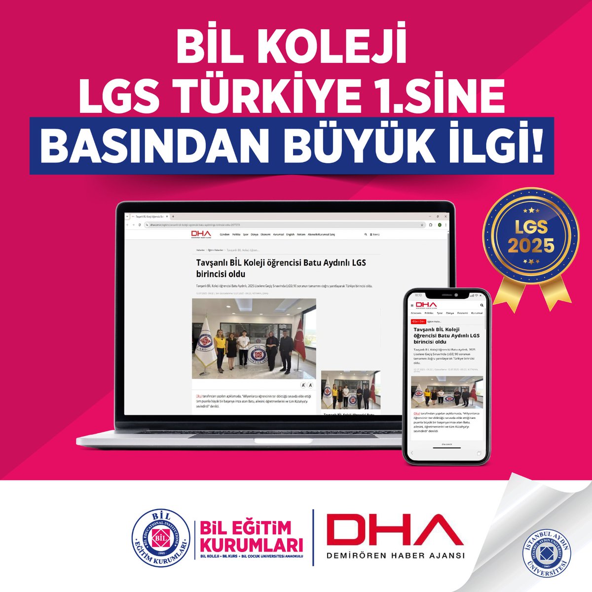 BİL Kurs (@bilkurs) on Twitter photo BİL KOLEJİ LGS TÜRKİYE 1.SİNE BASINDAN BÜYÜK İLGİ!
dha.com.tr/egitim/tavsanl…
<a href="/IAUKampus/">İstanbul Aydın Üniversitesi</a> <a href="/iautanitim/">İAÜ Halkla İlişkiler ve Tanıtım</a> <a href="/drmaydin/">Prof. Dr. Mustafa AYDIN</a> BİL KOLEJİ LGS TÜRKİYE 1.SİNE BASINDAN BÜYÜK İLGİ!
dha.com.tr/egitim/tavsanl…
<a href="/IAUKampus/">İstanbul Aydın Üniversitesi</a> <a href="/iautanitim/">İAÜ Halkla İlişkiler ve Tanıtım</a> <a href="/drmaydin/">Prof. Dr. Mustafa AYDIN</a>