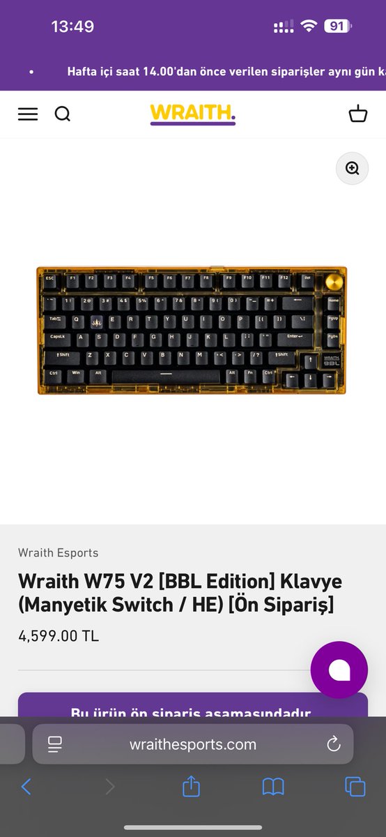 Beyler wraith klavyeler hakkında hiç bilgim yok alınır mı hissiyat nasıl