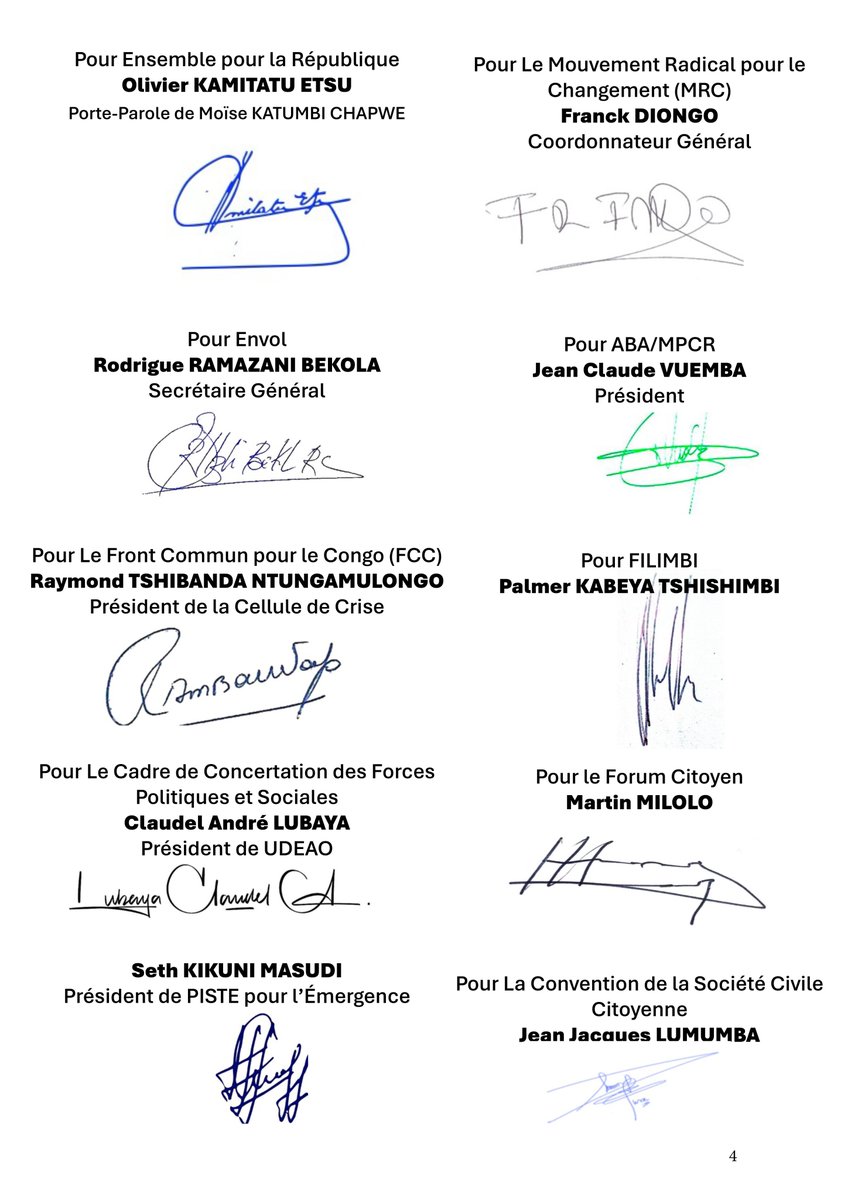 Envol_Rd_Congo's tweet photo. DECLARATION COMMUNE DE L’OPPOSITION ET DES FORCES SOCIALES SUITE A LA SIGNATURE D’UN ACCORD ENTRE LA RÉPUBLIQUE DÉMOCRATIQUE DU CONGO ET  LA RÉPUBLIQUE DU RWANDA;
LE 27 JUIN 2025, À WASHINGTON, D.C.
@DSESANGA @Rbekola https://t.co/Hj3SLqS55p