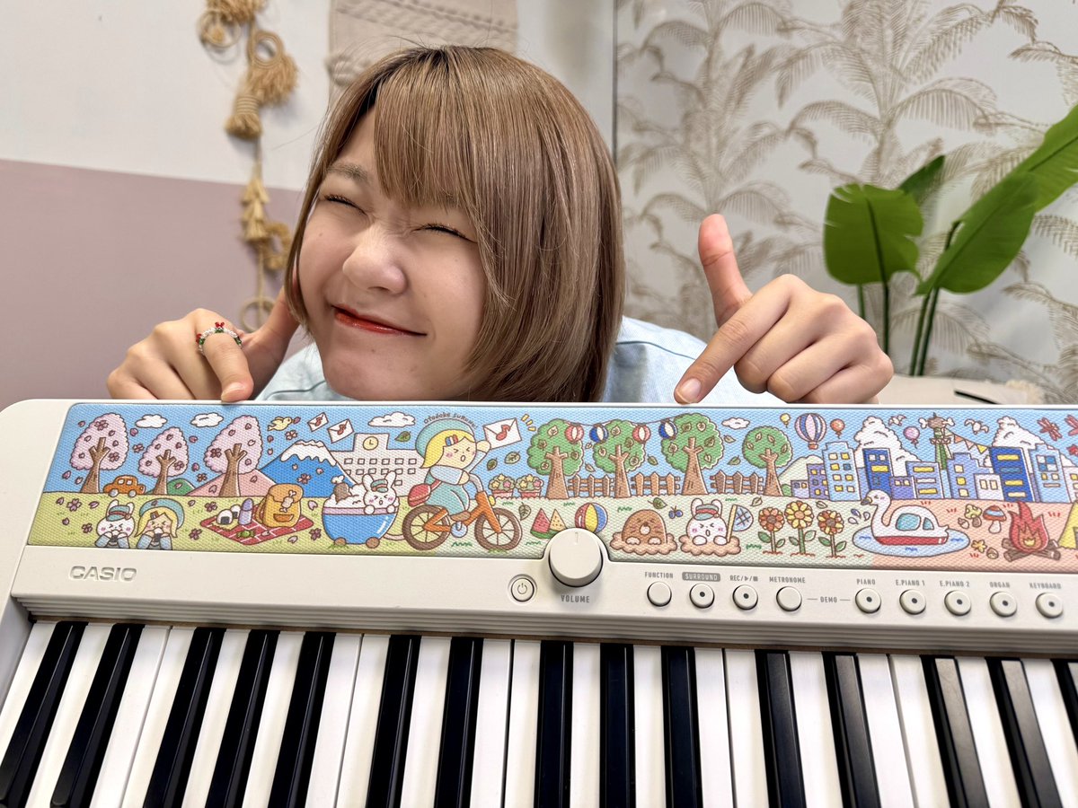 ハラミの手描き🍖🐰 CASIOコラボキーボード予約受付中🎹✨✨ ⚠️超