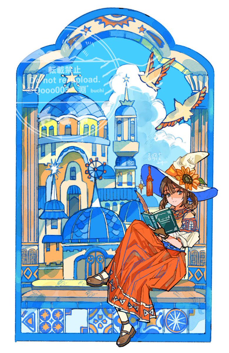あつ&さま専用(原画)白いおくりもの ほか 3点おまとめ 淵゛◇8月個展 (@Qooo003) / X