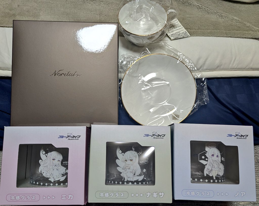 冷感グラス ブルーアーカイブ ミカ ナギサ セイア 3種セット
