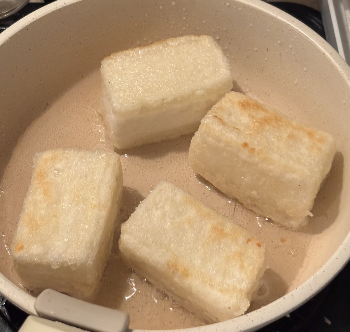 簡単揚げ出し豆腐~肉添え~