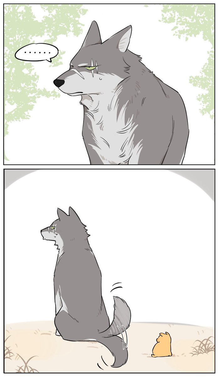 wolf tails #PapaWolfAndThePuppy