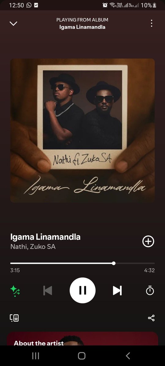 MphoT (@mphosekat) on Twitter photo I just want to tell <a href="/IamNathiMankayi/">Nathi Mankayi</a> and <a href="/zuko_sa1/">@zuko_sa UMKHONTO๐ฟ</a> that I am forever grateful for giving us #IgamaLinamandla
This song made me so emotional because I know I wouldn't be where I am now in life if it weren't for the sacrifices my mom made lnk.to/NathiZukoSAIgaโฆ
Nathi and ZukoSA I just want to tell <a href="/IamNathiMankayi/">Nathi Mankayi</a> and <a href="/zuko_sa1/">@zuko_sa UMKHONTO๐ฟ</a> that I am forever grateful for giving us #IgamaLinamandla
This song made me so emotional because I know I wouldn't be where I am now in life if it weren't for the sacrifices my mom made lnk.to/NathiZukoSAIgaโฆ
Nathi and ZukoSA