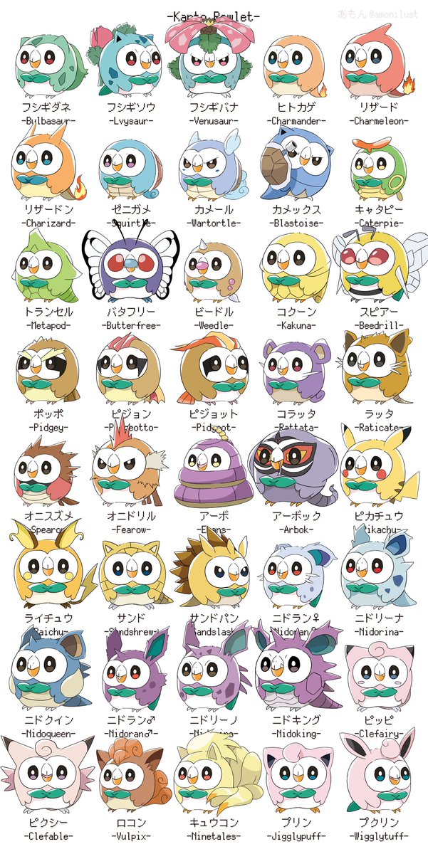 amonilust's tweet photo. 第1世代のポケモン図鑑🦉🦉🦉

描きました！！！！！！！(大嘘)

アイコン配布はリプに詳細あります
※次回の更新は7/14(月) https://t.co/TpZ9ZbheEG