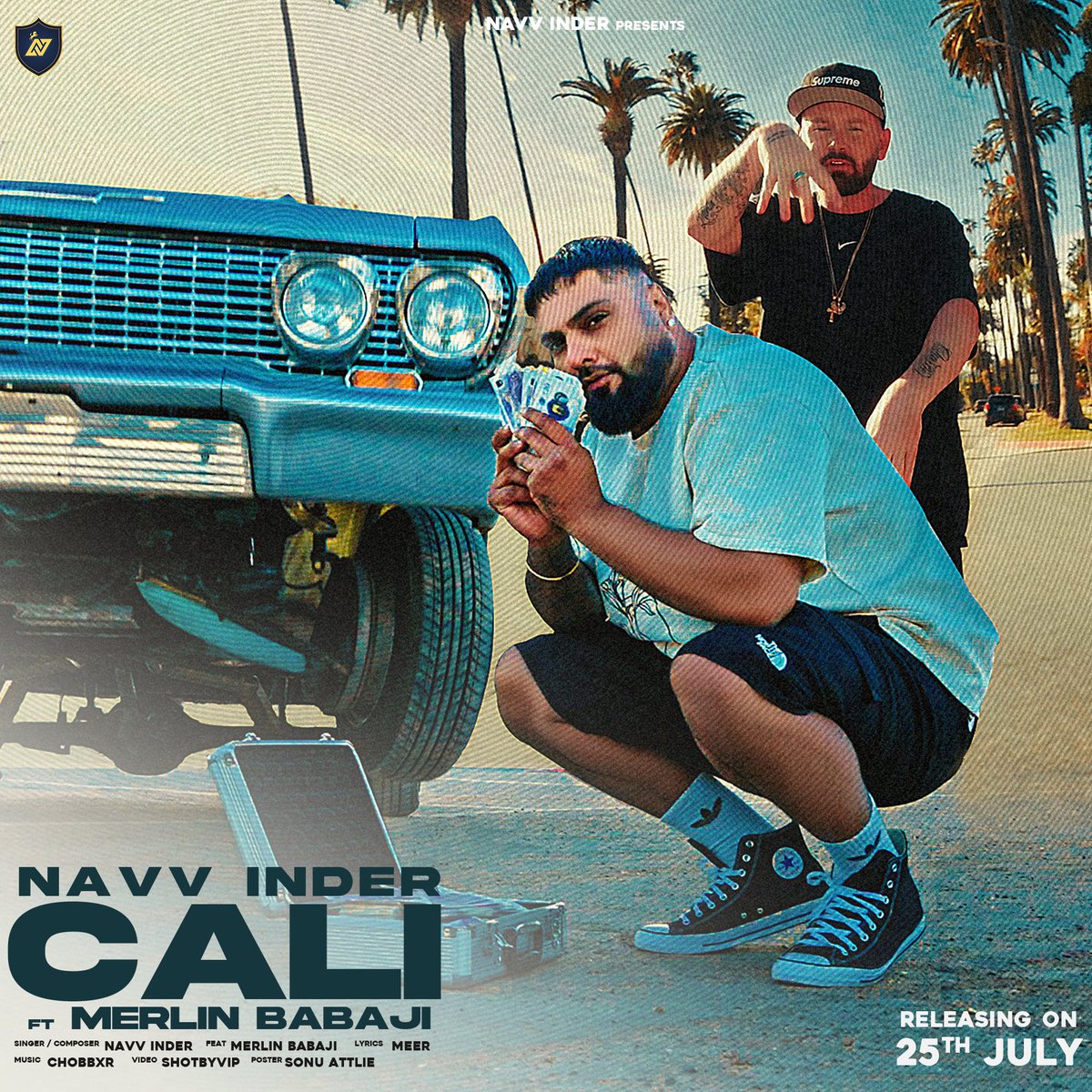 Navv Inder (@navvinder) on Twitter photo “CALI” drops 25 July on my YouTube channel — featuring the one and only <a href="/merlin_babaji/">Merlin Babaji</a> 🌴🎤
@shotbyvip
Get ready for a summer anthem you won’t forget. Turn up the heat, turn up the volume. 🌞🚀
👉 Set your reminder now & stay tuned!
#CALI #NewMusic #MerlinBabaji #SongRelease “CALI” drops 25 July on my YouTube channel — featuring the one and only <a href="/merlin_babaji/">Merlin Babaji</a> 🌴🎤
@shotbyvip
Get ready for a summer anthem you won’t forget. Turn up the heat, turn up the volume. 🌞🚀
👉 Set your reminder now & stay tuned!
#CALI #NewMusic #MerlinBabaji #SongRelease