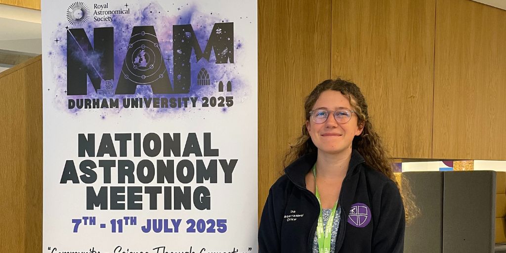 durham_uni's tweet image. That’s a wrap! With the @RoyalAstroSoc National Astronomy Meeting now over, second year Physics and Astronomy student Isabella Castel-branco tells us how @NAM25_Durham has fuelled her astronomy dreams! 👉 brnw.ch/21wU5Oj
#NAM2025 #NAM2025Durham