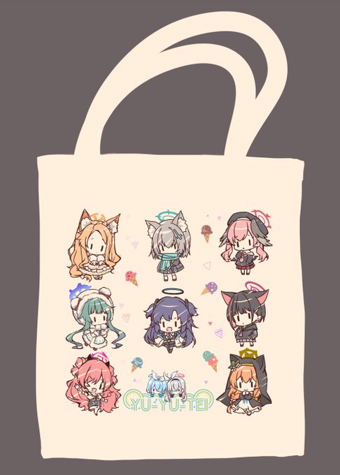 C106にブルアカのこんなトートバッグ出します!新刊セットに入るよ～🙌✨ 