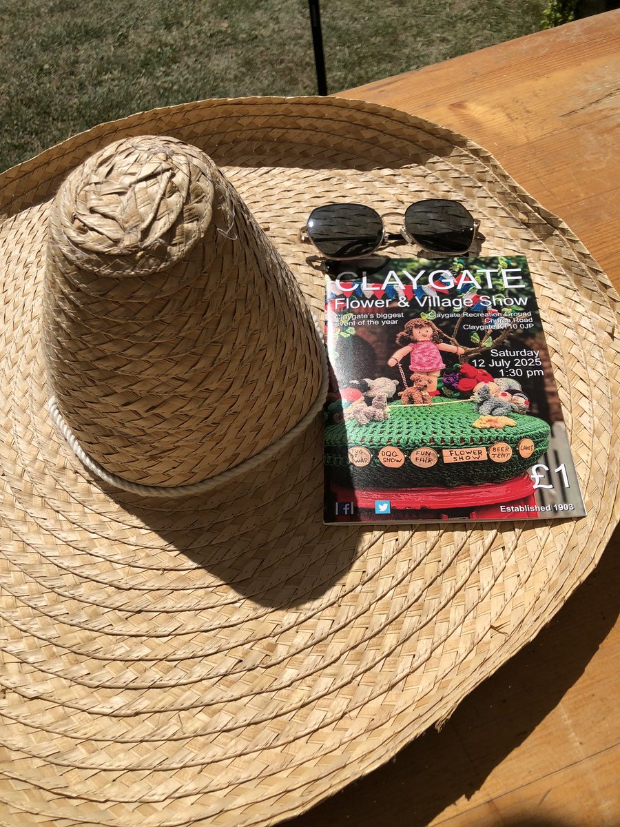 Getting ready for the Claygate Flower and Village Show. Entry from 1.30pm.