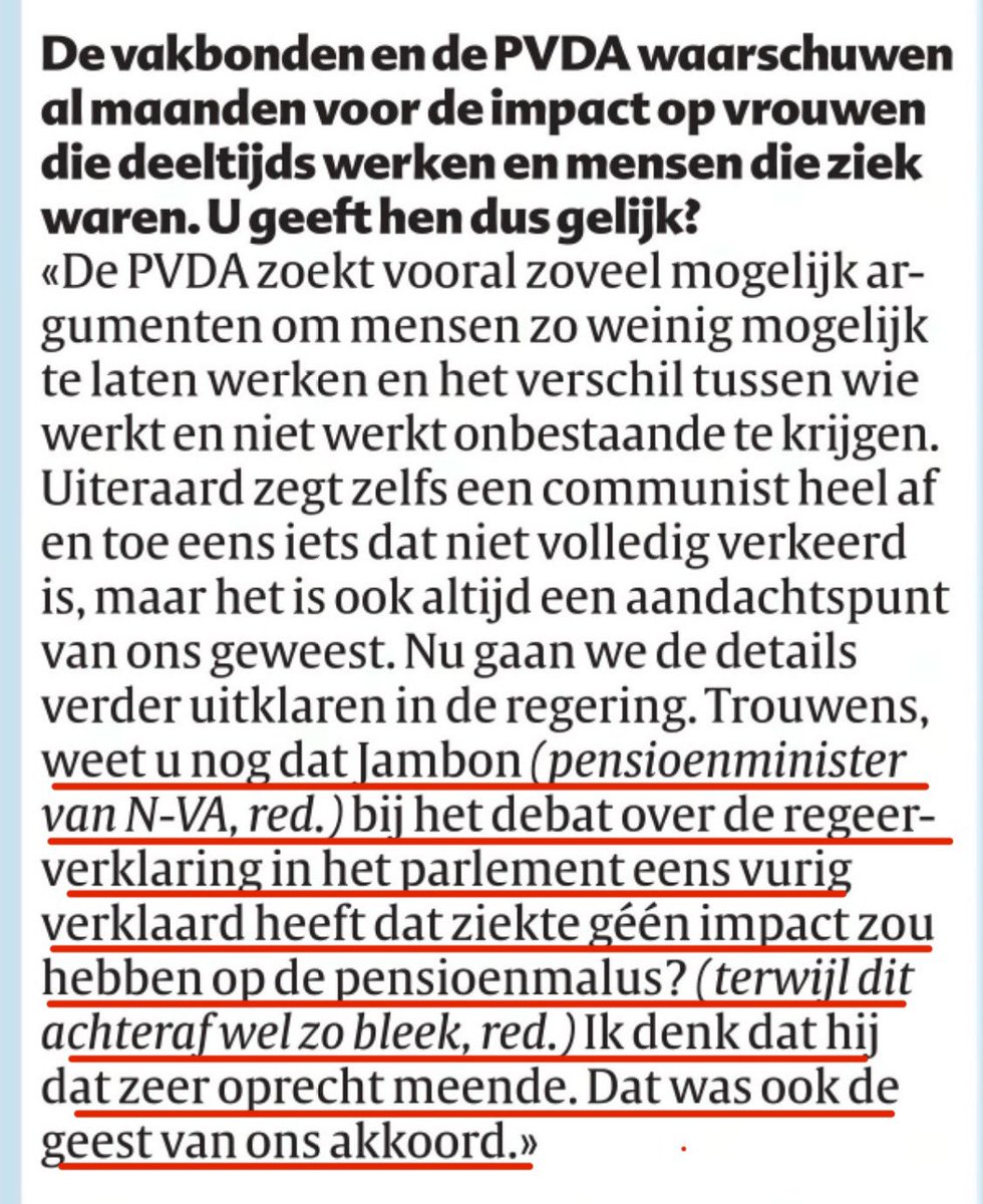 DeWitteKim's tweet image. Dus, niet alleen @JanJambon maar ook @SammyMahdi had de pensioenmalus in het regeerakkoord niet begrepen… Gelukkig dat er nog communisten zijn die teksten kunnen lezen 😊
Heel blij dat de CD&V nu ook het licht begint te zien. Onder druk wordt alles vloeibaar 💪❤️. Hoe ons…