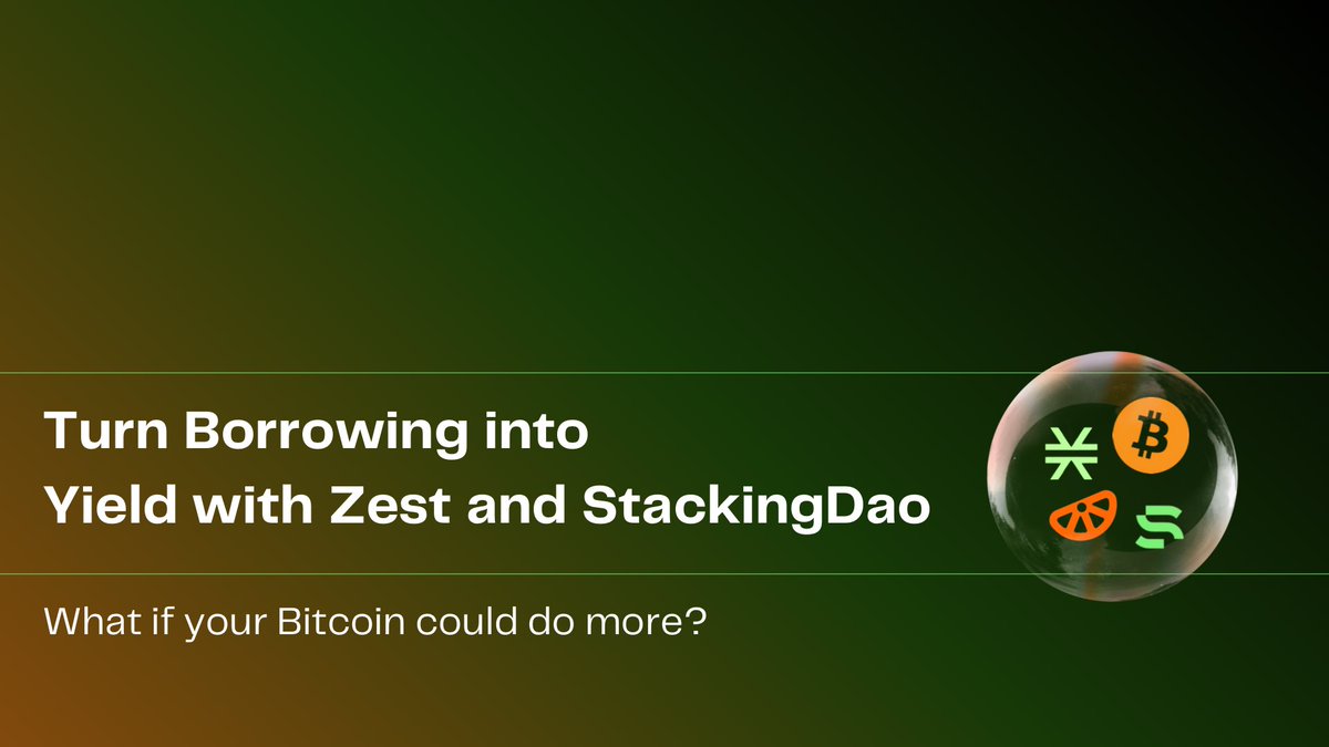 Sometimes the most consistent wins come from doing a number of smart things at once. 

If you have sBTC sitting idle, this strategy by <a href="/StacksDeveloper/">dylan.btc</a> is one way to maximize it.

🧵👇